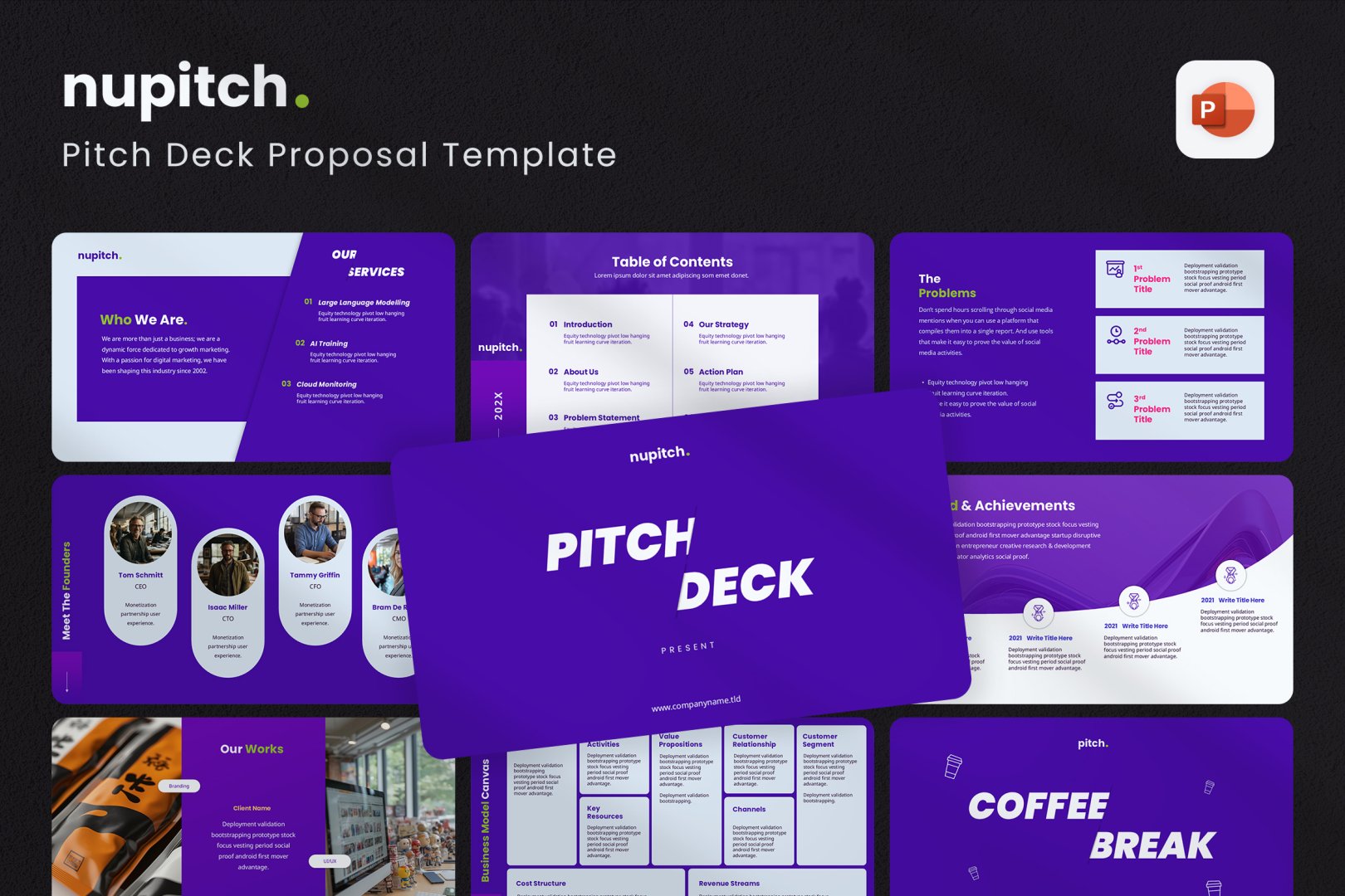 NewPitch Pitch Deck Template